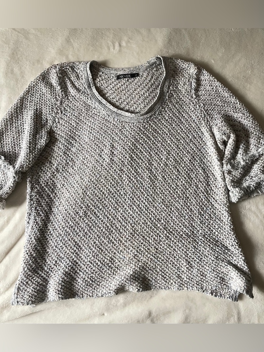 Nic and Zoe Textured Knit Sweater